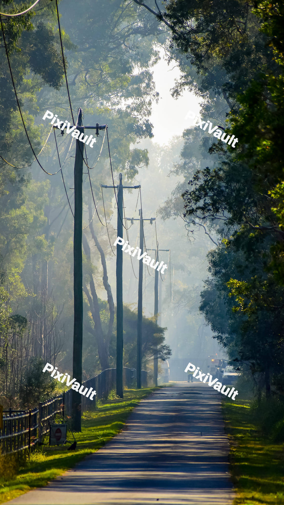 Power lines Poles